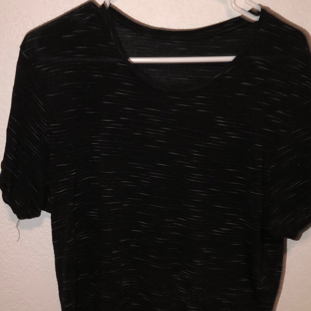LG slim fit black shirt